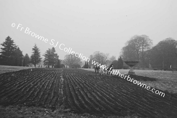 FIRST PLOUGHING OF GARDEN